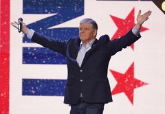 Hannity said he’d leave his beliefs out of the DeSantis-Newsom debate. His charts hinted otherwise.