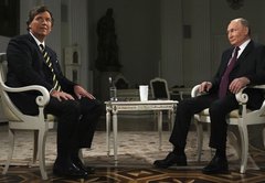 3 conspiracy theories Putin promoted in his Tucker Carlson interview that Carlson didn’t challenge