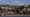 Properties damaged by the Palisades Fire are seen from a coastline perspective in the Pacific Palisades neighborhood of Los Angeles, Friday, Jan. 17, 2025. (AP)